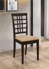 Kelso Lattice Back Dining Chairs Cappuccino (Set of 2) - 190822
