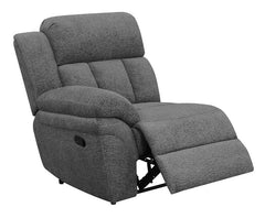 Bahrain Upholstered LAF Recliner Charcoal - 609540LR
