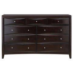 Phoenix 4-piece California King Bedroom Set Cappuccino - 200409KW-S4
