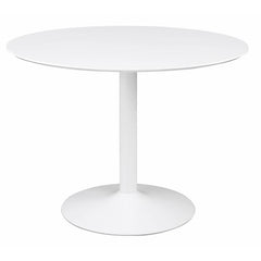 Lowry 5-piece Round Dining Set Tulip Table with Eiffel Chairs White - 105261-S5W
