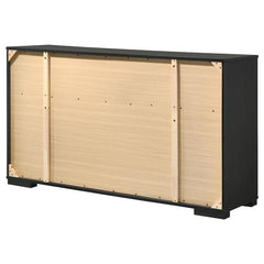 Blacktoft 6-drawer Dresser Black - 207103