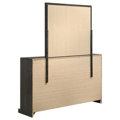 Baker 6-drawer Dresser with Mirror Light Taupe - 224463M