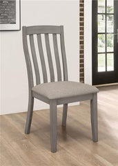 Nogales Slat Back Side Chairs Coastal Grey (Set of 2) - 109812