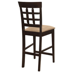 Gabriel Upholstered Counter Height Stools Cappuccino and Beige (Set of 2) - 100209