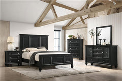 Sandy Beach 5-drawer Chest Black - 201325