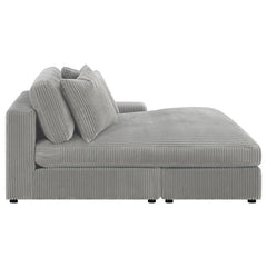 Blaine Upholstered Reversible Chaise Sectional Sofa Fog - 509900