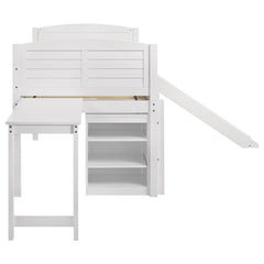 Millie Twin Workstation Loft Bed White - 400330T