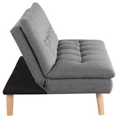 Scout Upholstered Tufted Convertible Sofa Bed Grey - 360045