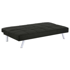 Joel Upholstered Tufted Convertible Sofa Bed Black - 360281