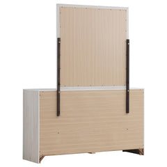Brantford 6-drawer Dresser with Mirror Coastal White - 207053M