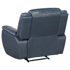 Sloane Upholstered Padded Arm Recliner Chair Blue - 610273