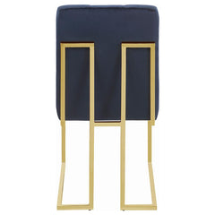 Cisco Tufted Back Side Chairs Ink Blue (Set of 2) - 192493