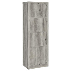 Burke 3-shelf Engineered Wood Media Tower Grey Driftwood - 707726