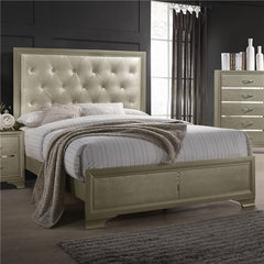 Beaumont Wood Queen Panel Bed Champagne - 205291Q