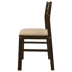 Bucknell 3-piece Dining Set with Drop Leaf Cappuccino and Tan - 130005
