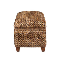 Laughton Hand-Woven Banana Leaf Storage Trunk Amber - 500215