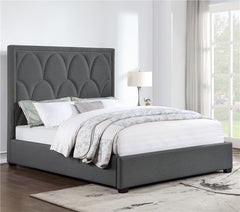 Bowfield Upholstered Eastern King Panel Bed Charcoal - 315900KE