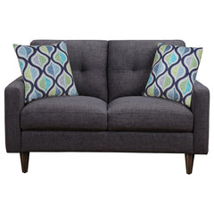 Watsonville 3-piece Upholstered Track Arm Sofa Set Grey - 552001-S3