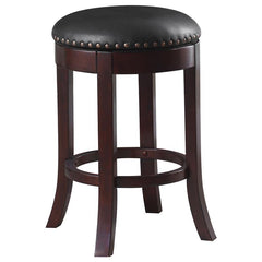 Aboushi Swivel Counter Height Stools with Upholstered Seat Brown (Set of 2) - 101059