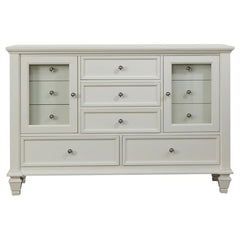 Sandy Beach 5-piece California King Bedroom Set Cream White - 201301KW-S5