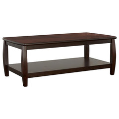 Dixon 1-shelf Rectangular Wood Coffee Table Espresso - 701078