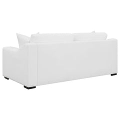 Ashlyn 3-piece Upholstered Sloped Arm Sofa Set White - 509891-S3