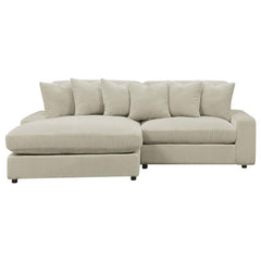 Blaine Upholstered Reversible Chaise Sectional Sofa Sand - 509899