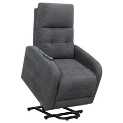 Howie Upholstered Power Lift Massage Chair Charcoal - 609403P