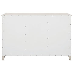 Kirby 3-drawer Rectangular Server with Adjustable Shelves Natural and Rustic Off White - 192695