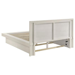 Jessica 5-piece Queen LED Bedroom Set Cream White - 202990Q-S5P