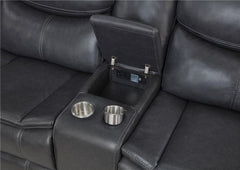 Sycamore Upholstered Power Reclining Sectional Sofa Grey - 610200P
