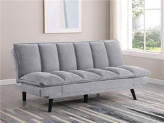 Laredo Upholstered Tufted Convertible Sofa Bed Grey - 360018