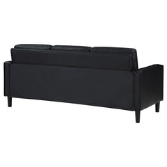 Ruth Upholstered Track Arm Sofa Black - 508361
