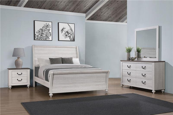 Stillwood 4-piece Eastern King Bedroom Set Vintage Linen - 223281KE-S4