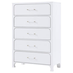Anastasia 5-drawer Bedroom Chest Pearl White - 224755