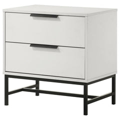 Sonora 2-drawer Nightstand Bedside Table White - 224862