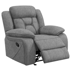 Higgins Upholstered Glider Recliner Chair Grey - 602263