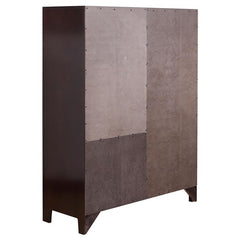 Phoenix 6-drawer Door Chest Deep Cappuccino - 200420