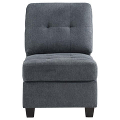Georgina Upholstered Armless Chair Steel Grey - 551701