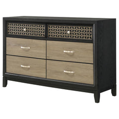 Valencia 6-drawer Dresser Black - 223043