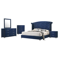 Melody 5-piece California King Bedroom Set Pacific Blue - 223371KW-S5