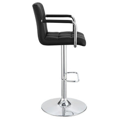 Palomar Adjustable Height Bar Stool Black and Chrome - 121095