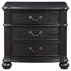 Celina 3-drawer Nightstand Black - 224762