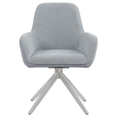 Abby 5-piece Dining Set White and Light Grey - 110321-S5