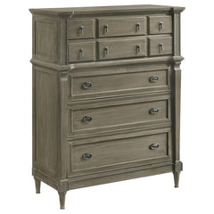 Alderwood 5-piece California King Bedroom Set French Grey - 223121KW-S5