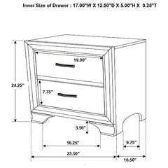 Beaumont 4-piece Queen Bedroom Set Champagne - 205291Q-S4