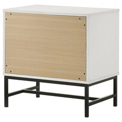 Sonora 2-drawer Nightstand Bedside Table White - 224862