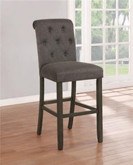 Balboa Tufted Back Bar Stools Grey and Rustic Brown (Set of 2) - 193179