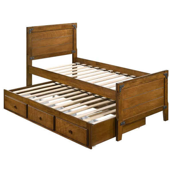 Granger Wood Twin Storage Captains Bed Rustic Honey - 461371T