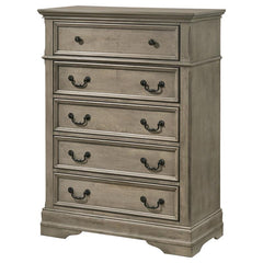 Manchester 5-drawer Bedroom Chest Wheat Brown - 222895